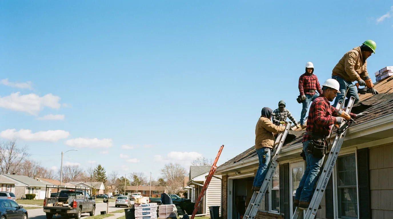 Roofing in Oakford, IL near me